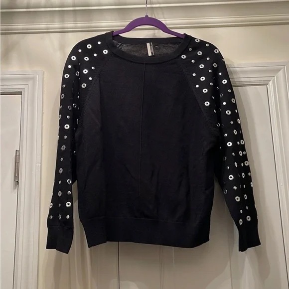 RARE Topshop Grommets Sweater Size 8 - Picture 5 of 5